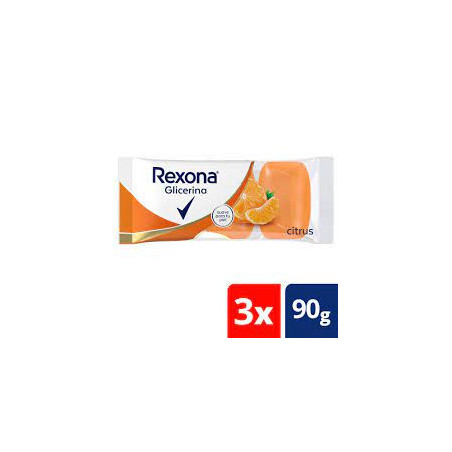 Rexona jabón de glicerina citrus 3x90 grs.