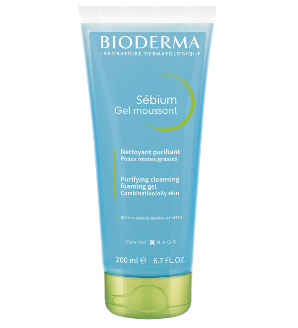 Bioderma sebium moussant gel tubo x 200 ml.