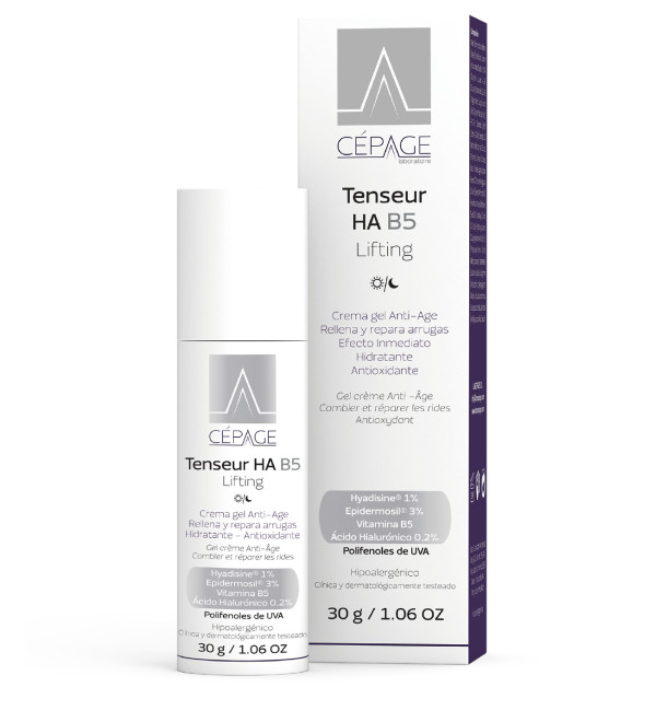 Cepage tenseur ha b5 lifting, crema-gel anti-age para primeras arrugas y pieles deshidratadas x 30 grs.