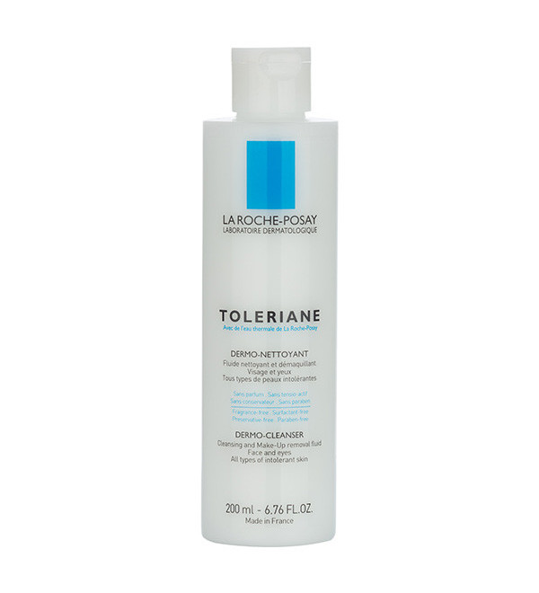 La roche posay toilette dermo limpiador facial, ojos y rostro, elimina el maquillaje sin riesgo de irritación x 200 ml.